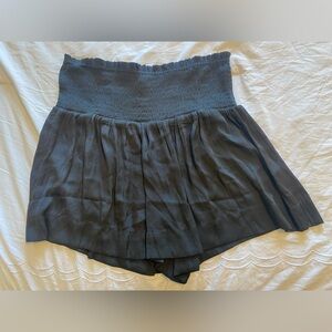 Black Flowy Shorts